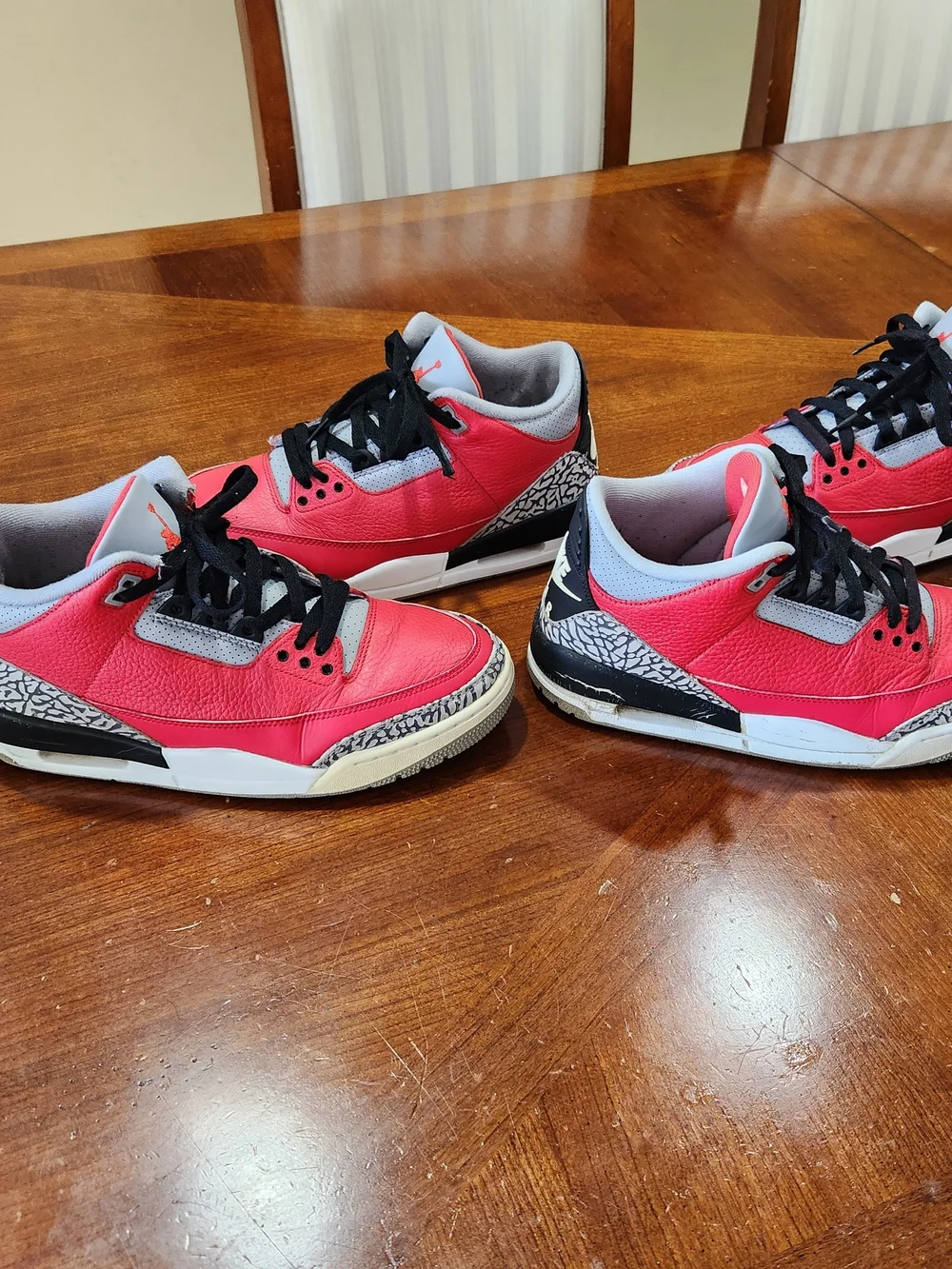 2 Jordan Retro 3s Size 9 Used Condition No Separation